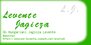 levente jagicza business card